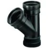T-Stuk 45° 3 X Manchet Zwart 90mm Wavin 1 T-Stuk 45° 3 X Manchet Zwart 90mm Wavin -Vis Product Winkel SD240B 0 300x300