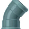PVC Bocht 45° Manchet - 2 X Mof 125 Mm Wavin