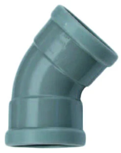 PVC Bocht 45° Manchet - 2 X Mof 125 Mm Wavin