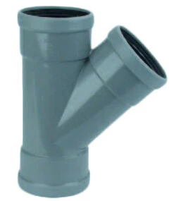 PVC T-Stuk 45° Manchet - 3 X Mof 160 Mm Wavin