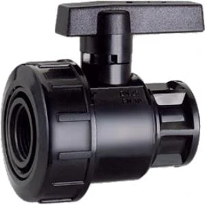 Kogelkraan Kunststof - 2x 1 1/2" Binnenmaat 3 Kogelkraan Kunststof - 2x 1 1/2" Binnenmaat